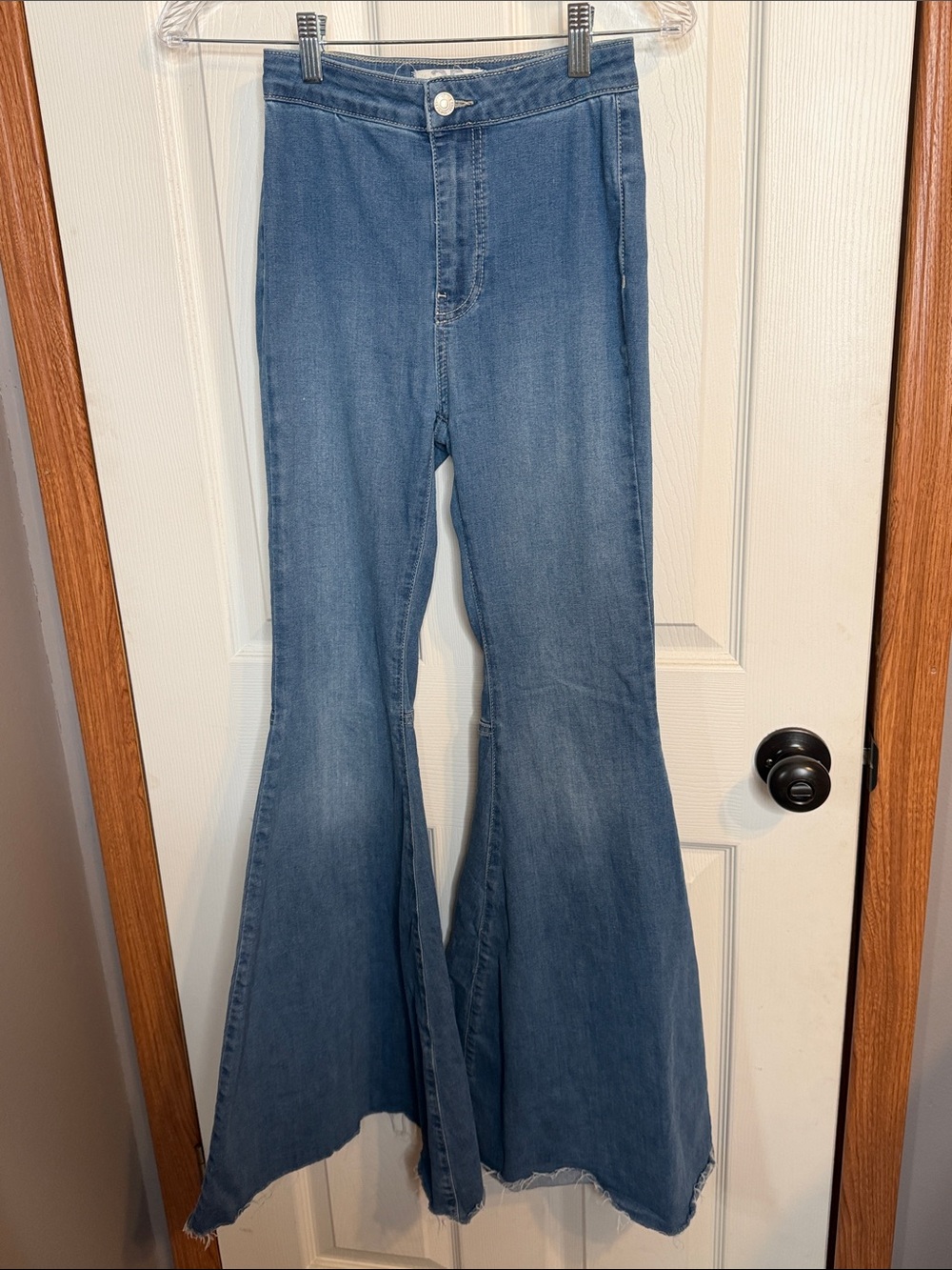 Blue Flared Women's Jeans - High Waist